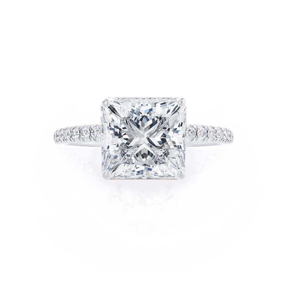 Princess Pave Lab Grown Diamond Engagement Ring
