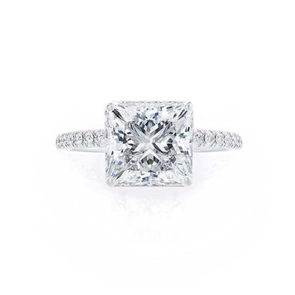 Princess Pave Lab Grown Diamond Engagement Ring