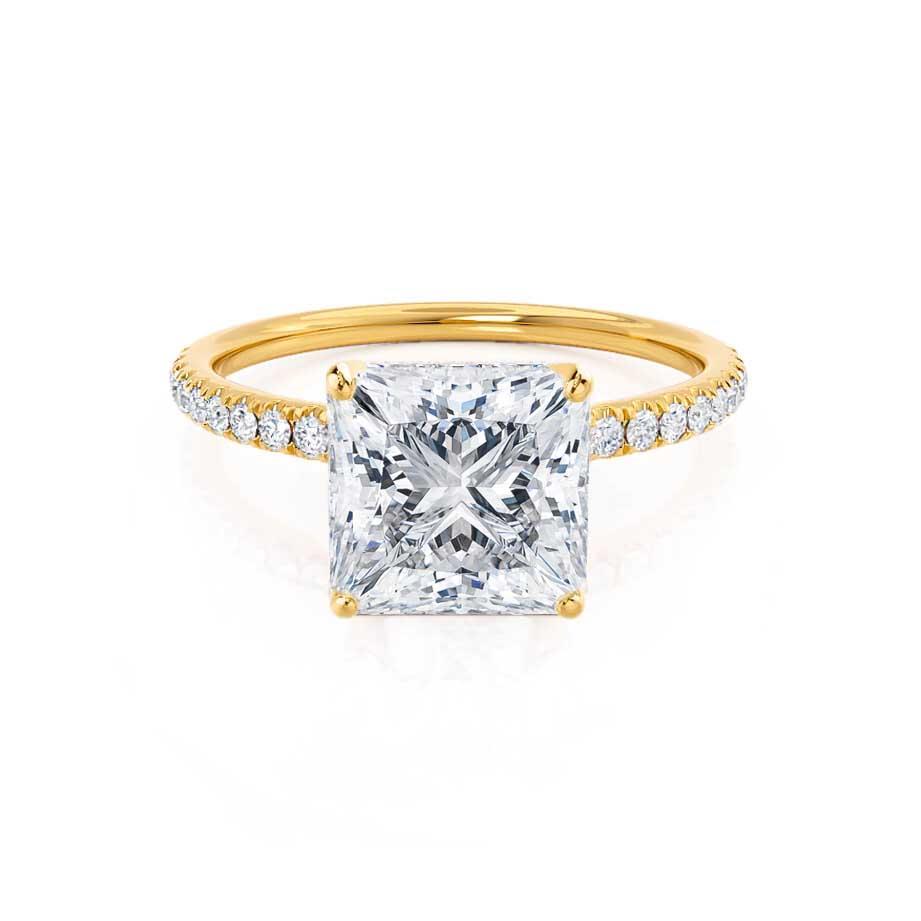 Princess Pave Lab Grown Diamond Engagement Ring
