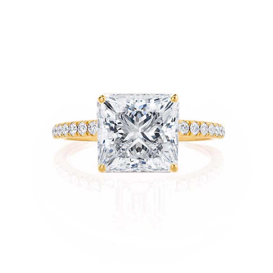 Princess Pave Lab Grown Diamond Engagement Ring