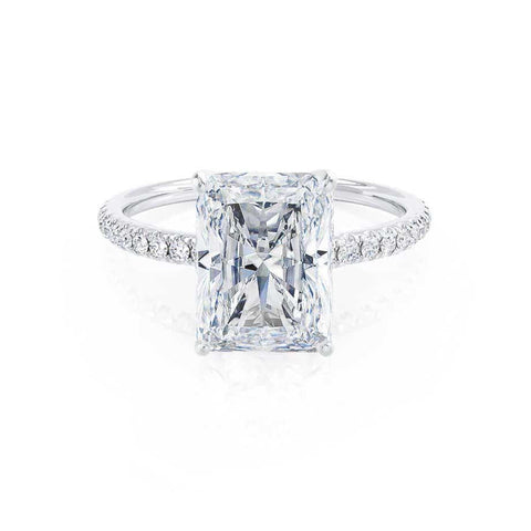 1.20 CT Radiant Shaped Moissanite Solitaire Engagement Ring 4