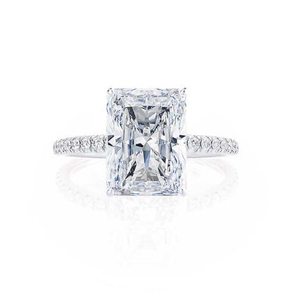 Radiant Pave Lab Grown Diamond Engagement Ring