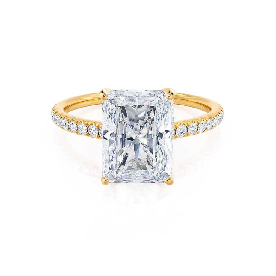 Radiant Pave Lab Grown Diamond Engagement Ring