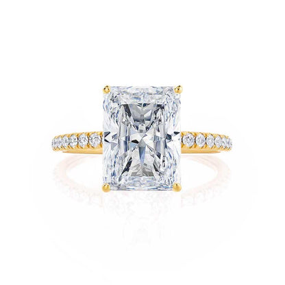 Radiant Pave Lab Grown Diamond Engagement Ring