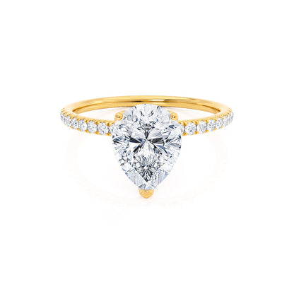 Pear Pave Lab Grown Diamond Engagement Ring