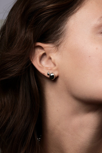 Vivienne Large Oval Studs | 925 Sterling Silver
