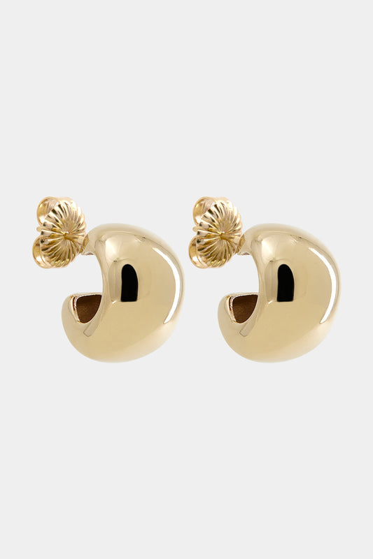 Large Blob Hoops | 925 Sterling Silver