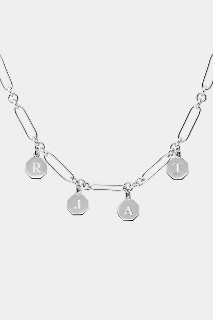Lennox Letter Pendant | 925 Sterling Silver, Customise