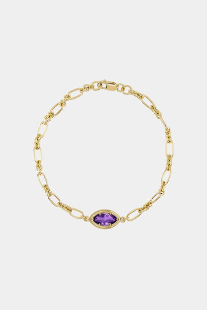 Roma Marquise Gemstone Bracelet | 925 Sterling Silver