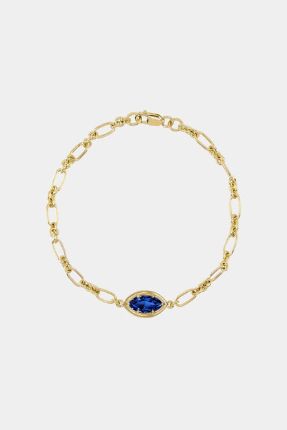 Roma Marquise Gemstone Bracelet | 925 Sterling Silver