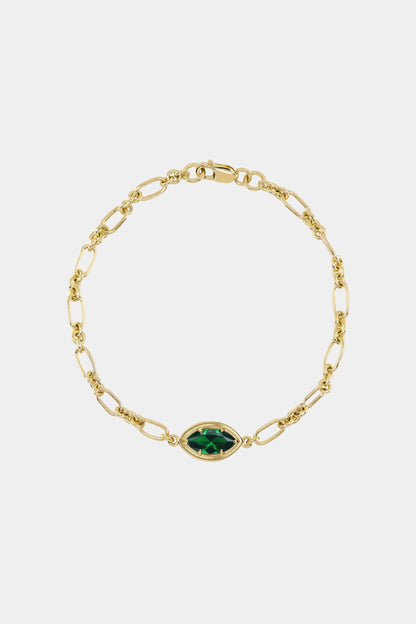 Roma Marquise Gemstone Bracelet | 925 Sterling Silver