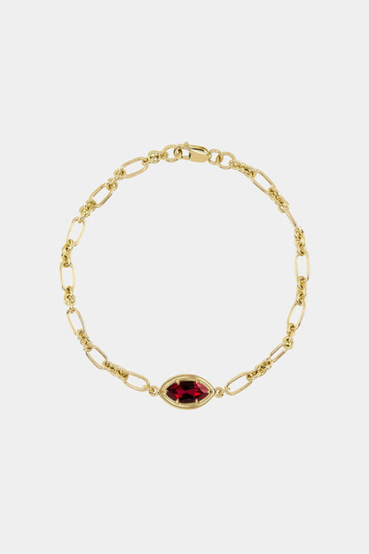 Roma Marquise Gemstone Bracelet | 925 Sterling Silver