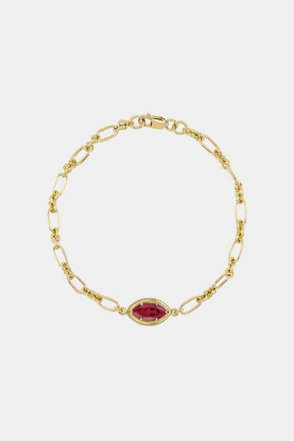Roma Marquise Gemstone Bracelet | 925 Sterling Silver