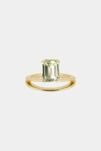 Double Band Gemstone Ring | 925 Sterling Silver