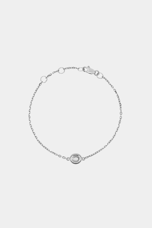 Oval Bezel Bracelet | 925 Sterling Silver