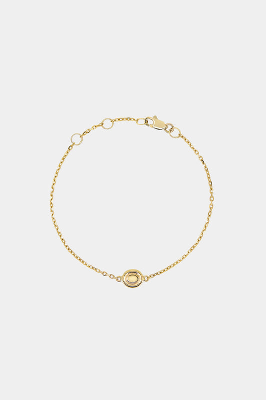 Oval Bezel Bracelet | 925 Sterling Silver