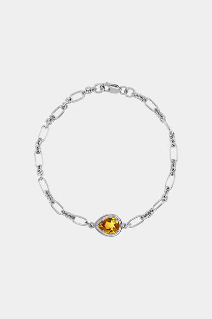 Roma Pear Gemstone Bracelet | 925 Sterling Silver