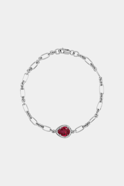 Roma Pear Gemstone Bracelet | 925 Sterling Silver