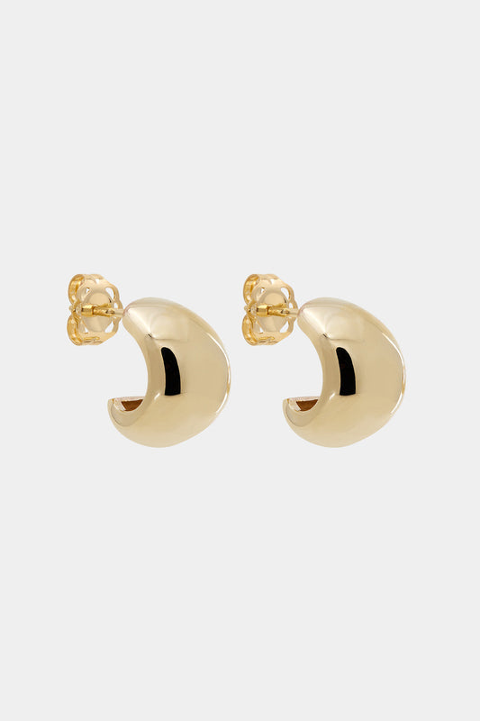 Medium Blob Hoops | 925 Sterling Silver
