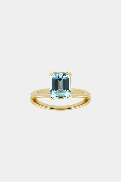 Double Band Gemstone Ring | 925 Sterling Silver