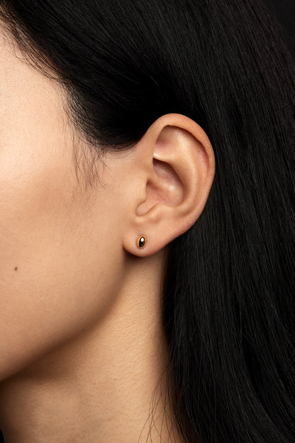 Vivienne Small Oval Studs | 925 Sterling Silver