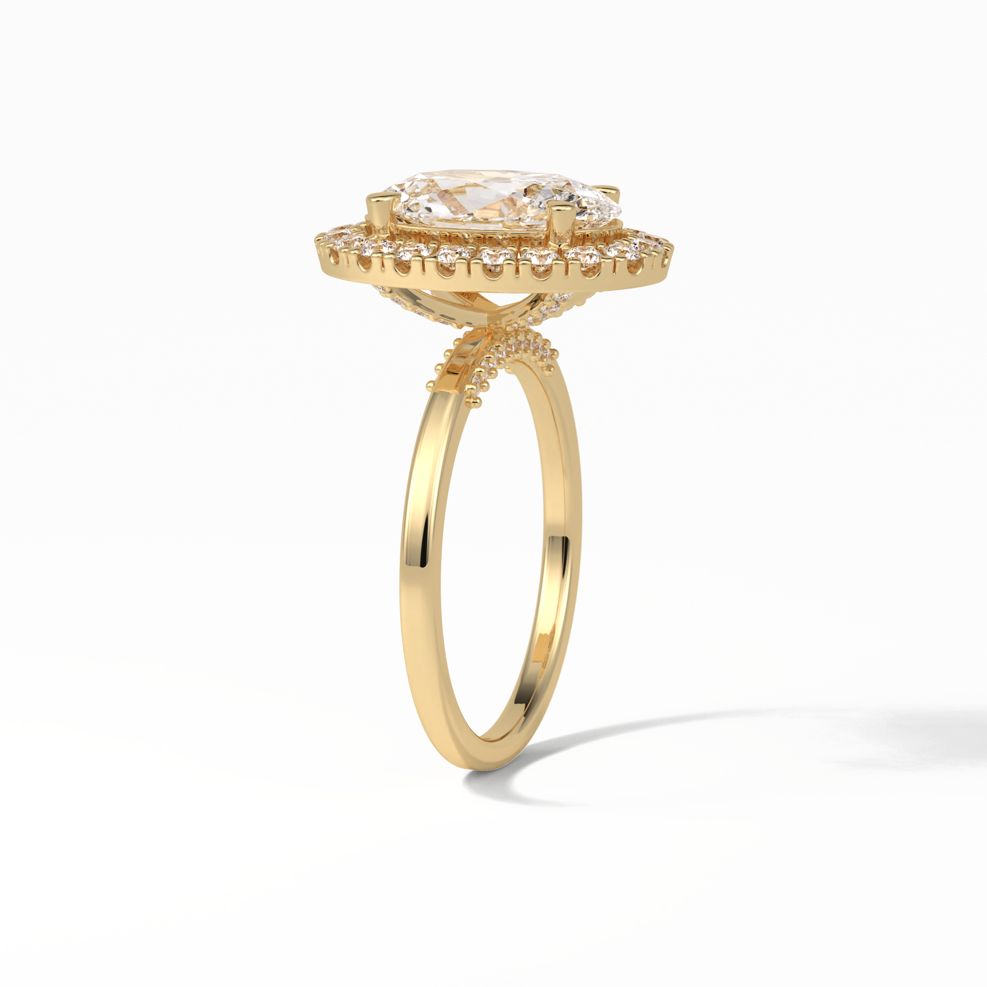 Oval Halo Lab Grown Diamond Engagement Ring