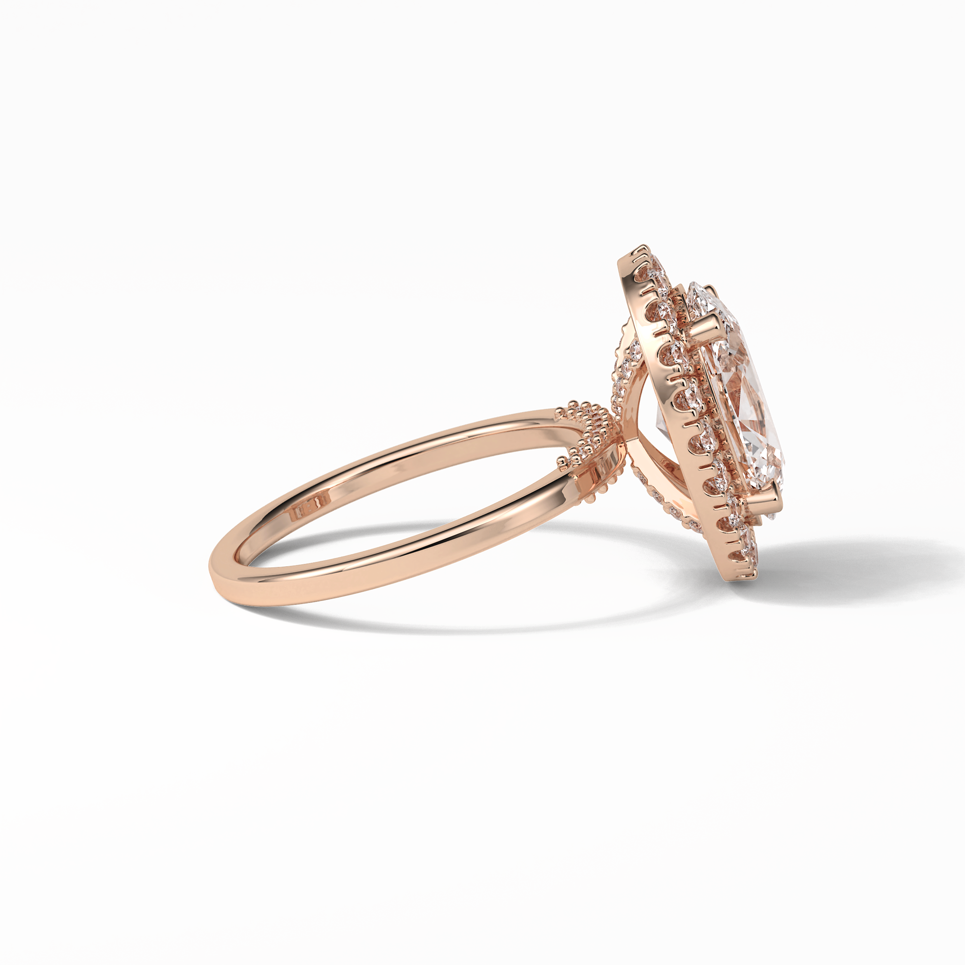 Oval Halo Lab Grown Diamond Engagement Ring