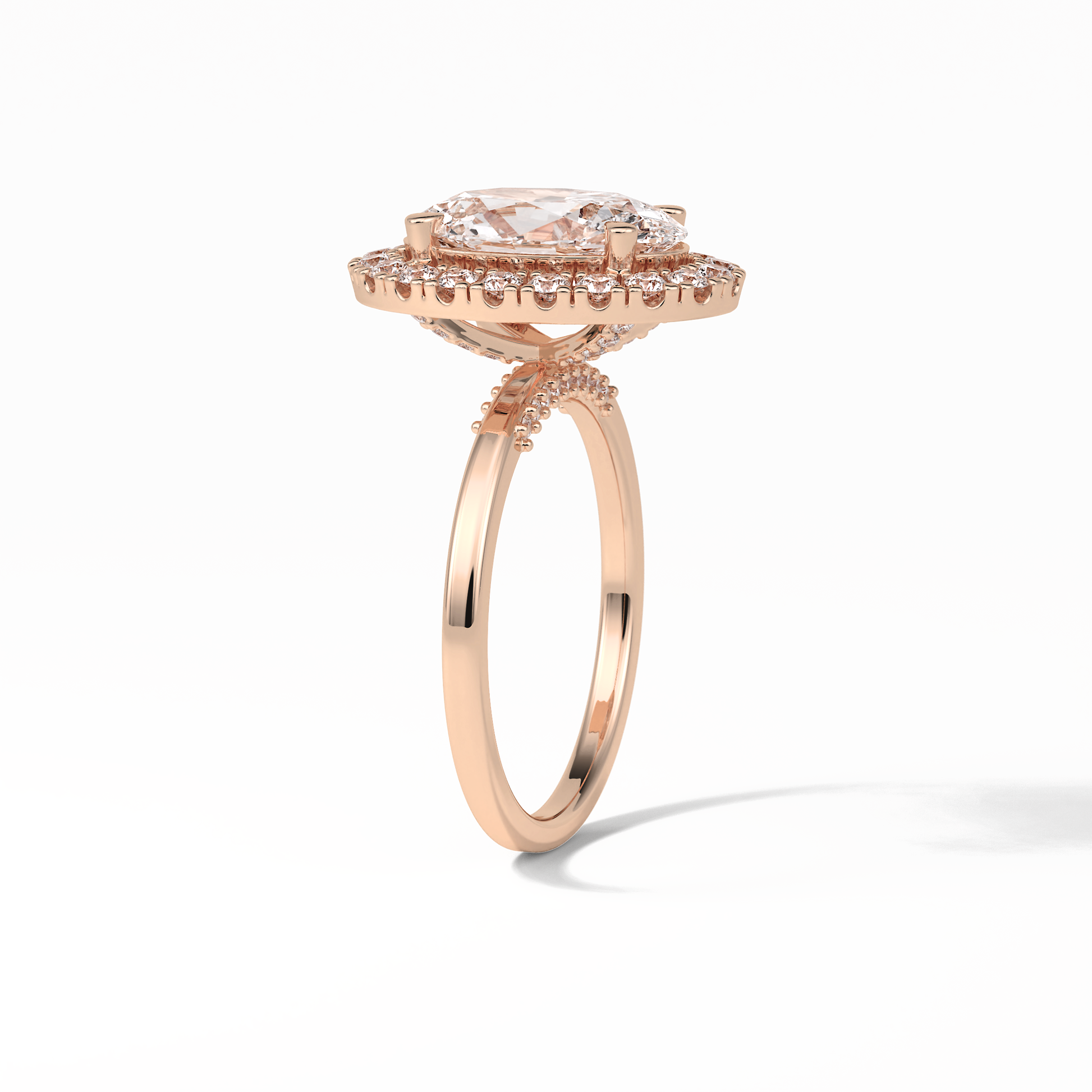 Oval Halo Lab Grown Diamond Engagement Ring