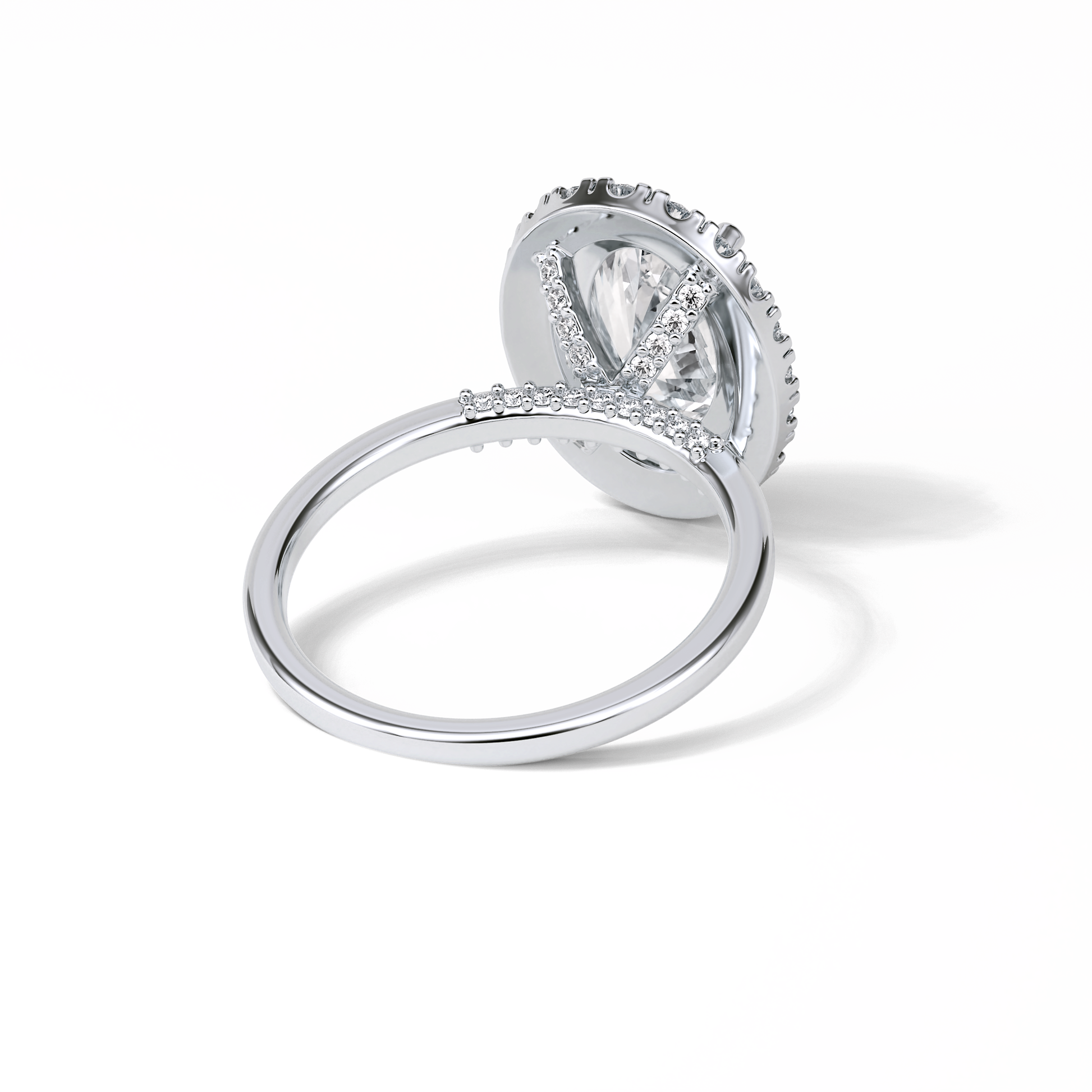 Oval Halo Lab Grown Diamond Engagement Ring