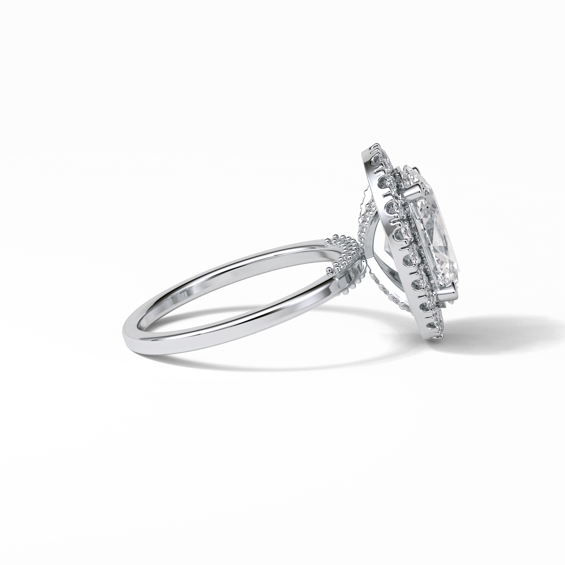 Oval Halo Lab Grown Diamond Engagement Ring