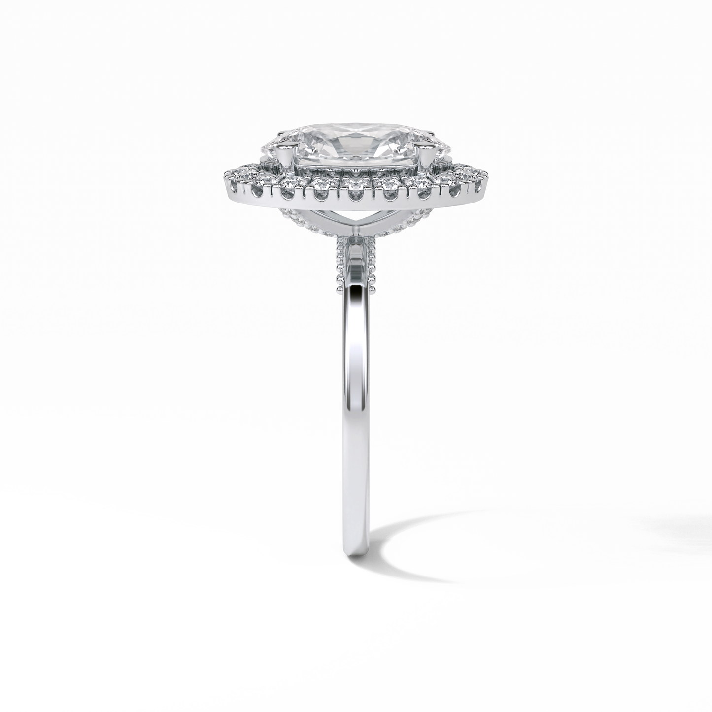 Oval Halo Lab Grown Diamond Engagement Ring