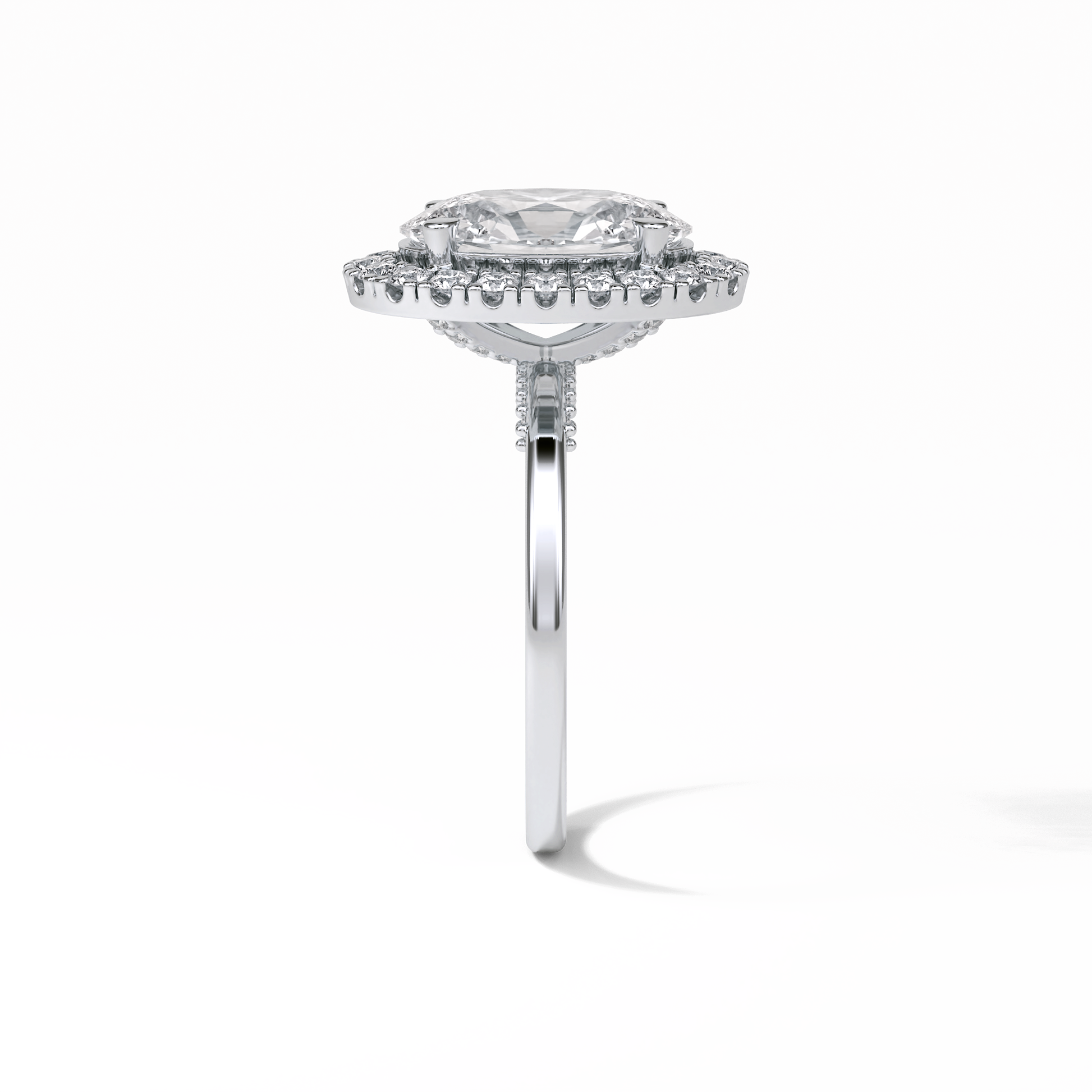 Oval Halo Lab Grown Diamond Engagement Ring