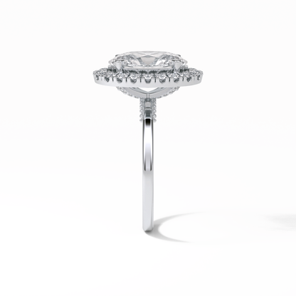 Oval Halo Lab Grown Diamond Engagement Ring