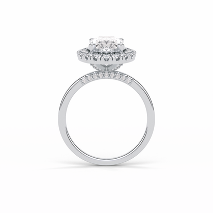 Oval Halo Lab Grown Diamond Engagement Ring