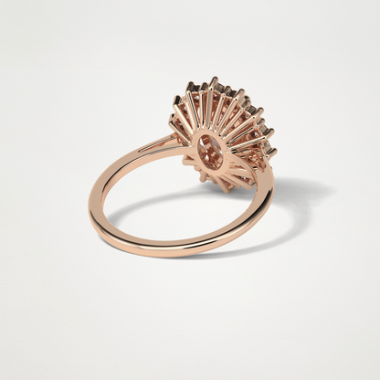 Oval Halo Lab Grown Diamond Engagement Ring