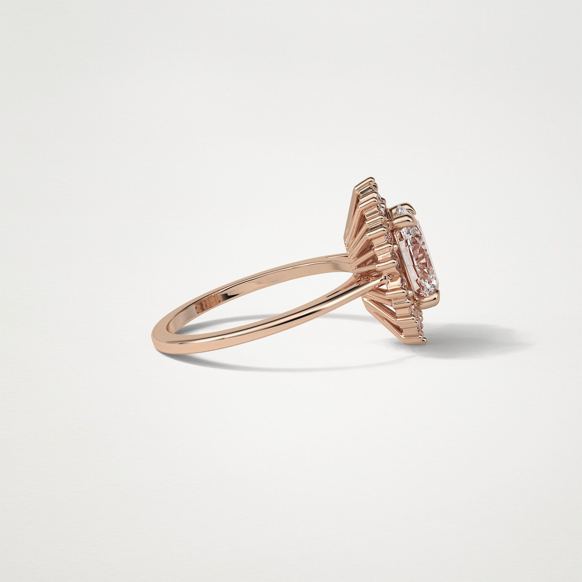 Oval Halo Lab Grown Diamond Engagement Ring