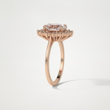 Oval Halo Lab Grown Diamond Engagement Ring