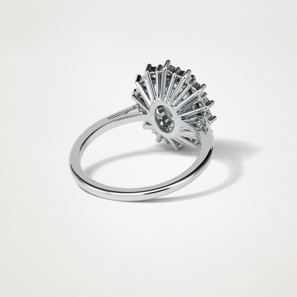 Oval Halo Lab Grown Diamond Engagement Ring
