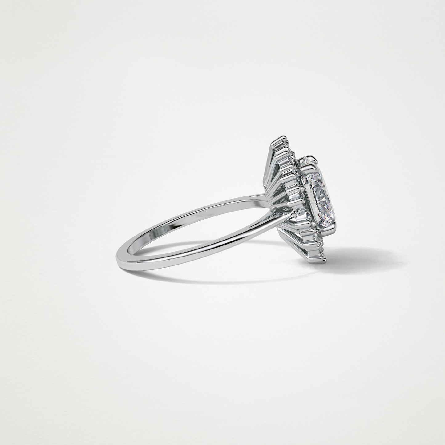 Oval Halo Lab Grown Diamond Engagement Ring
