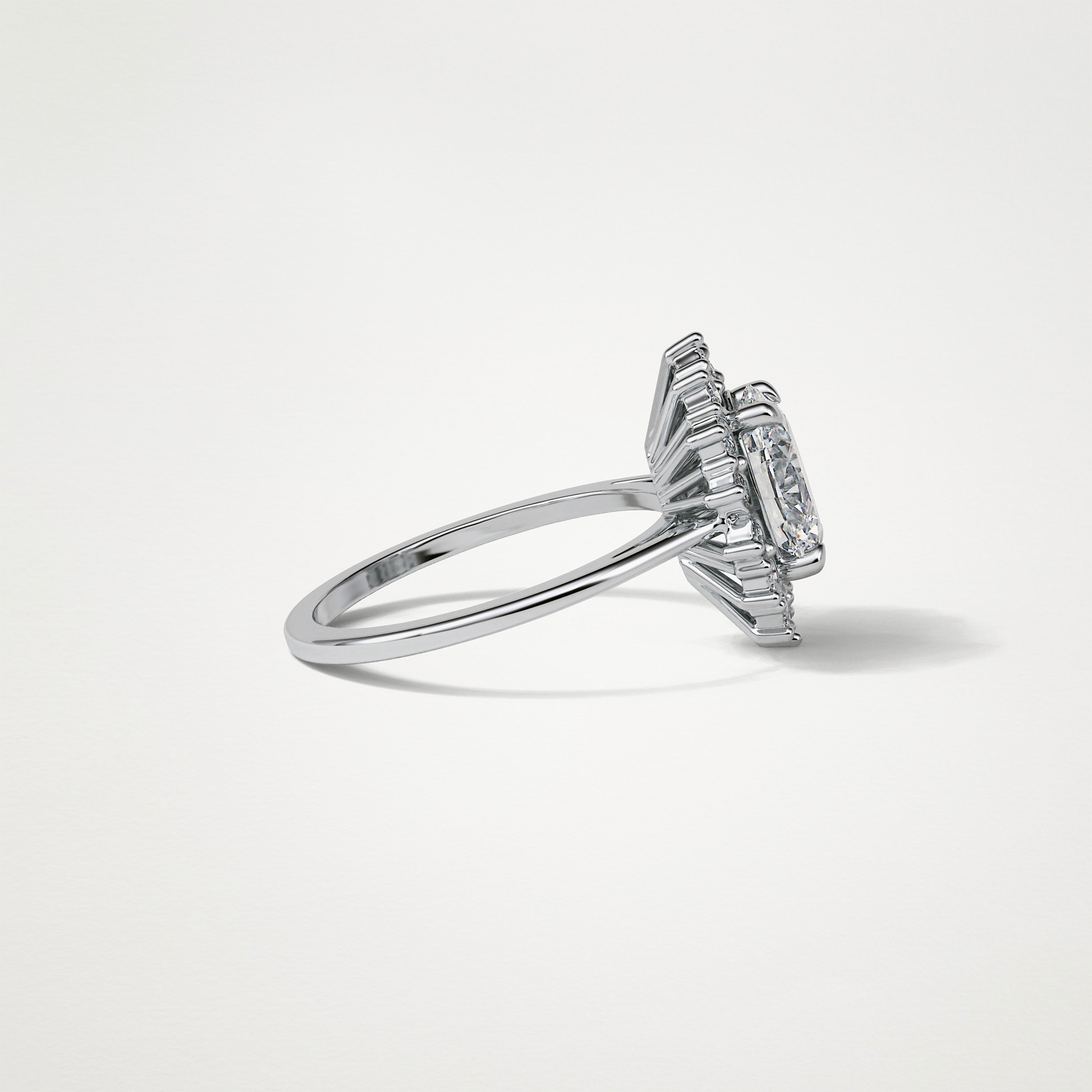 Oval Halo Lab Grown Diamond Engagement Ring