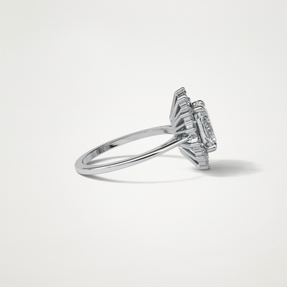 Oval Halo Lab Grown Diamond Engagement Ring