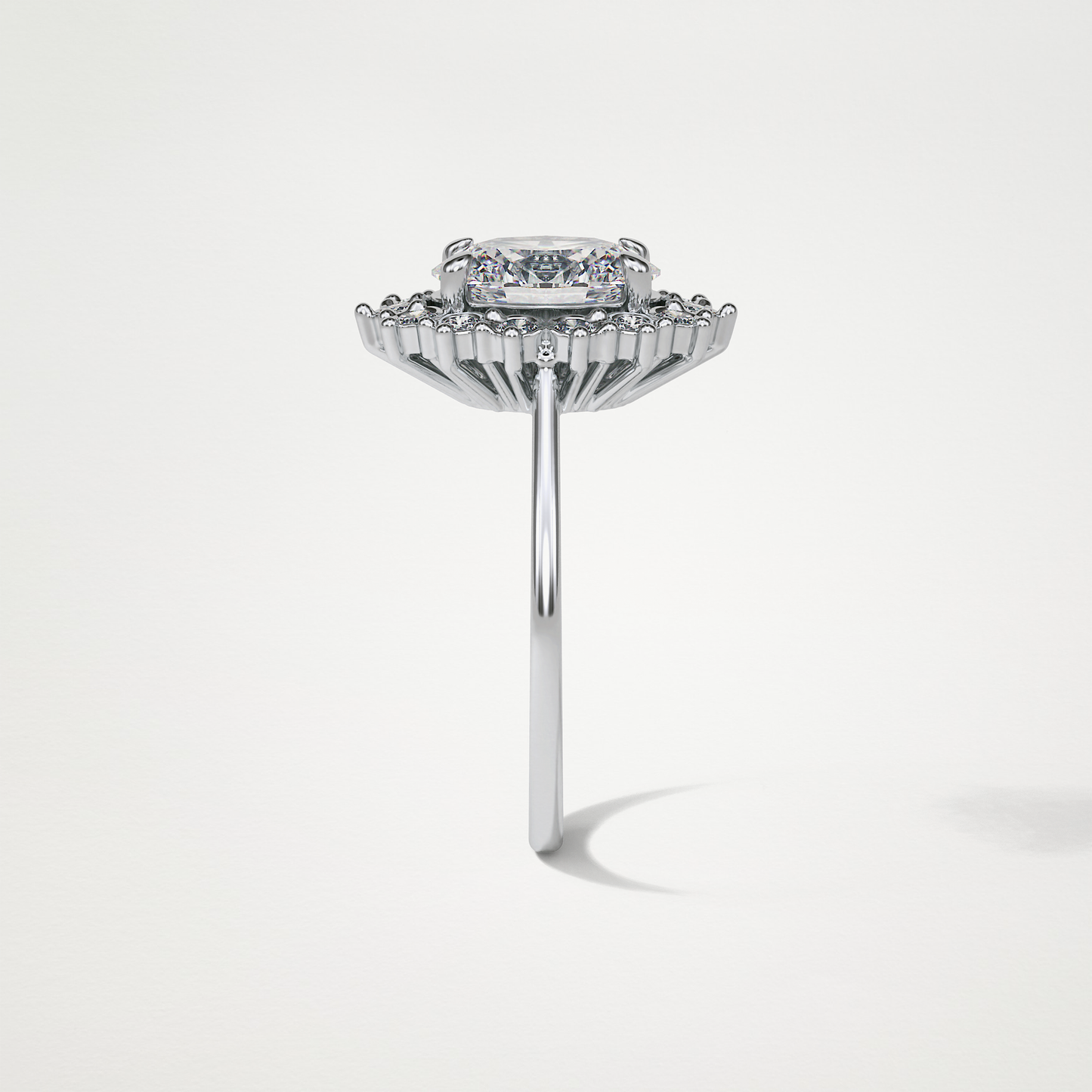 Oval Halo Lab Grown Diamond Engagement Ring