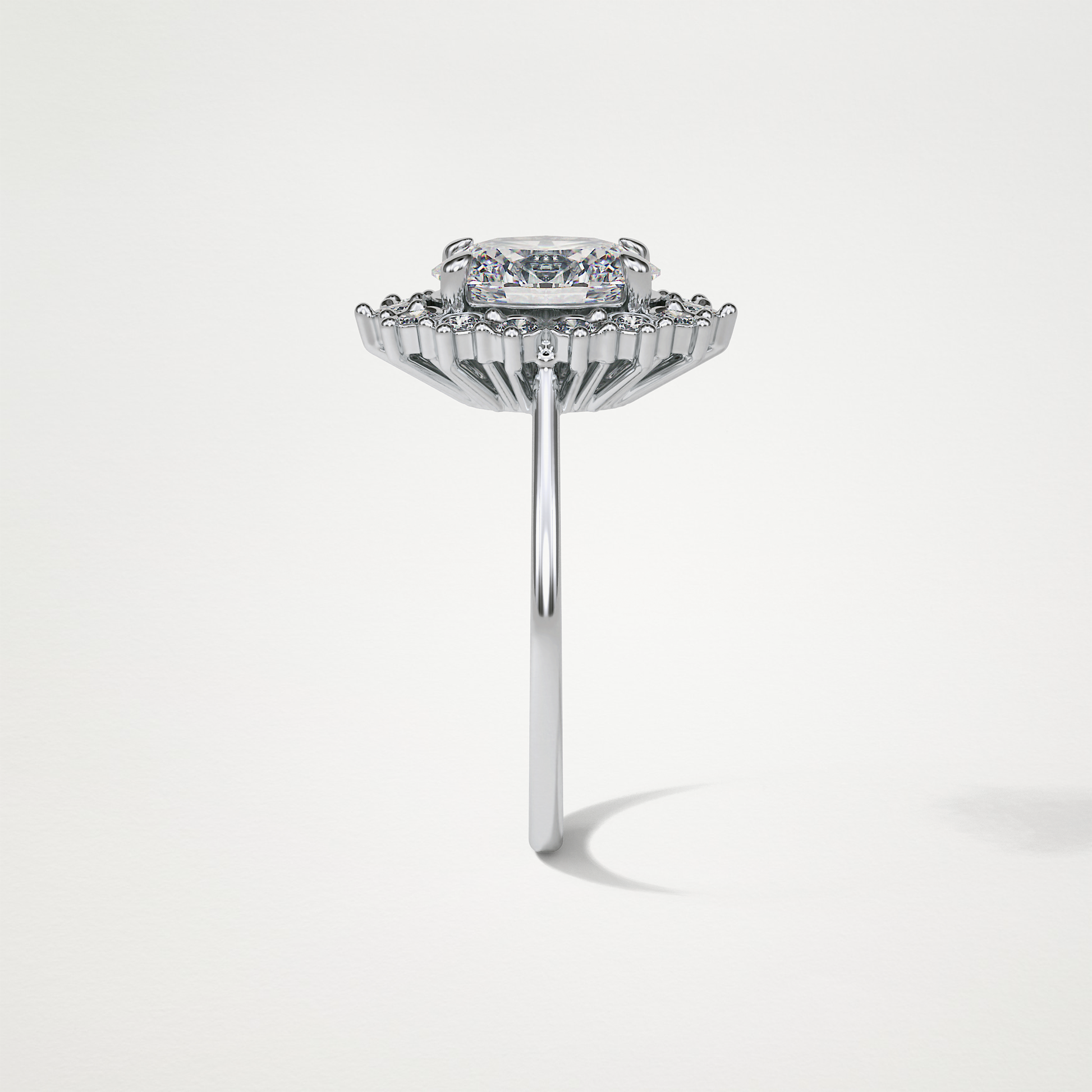 Oval Halo Lab Grown Diamond Engagement Ring