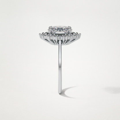 Oval Halo Lab Grown Diamond Engagement Ring