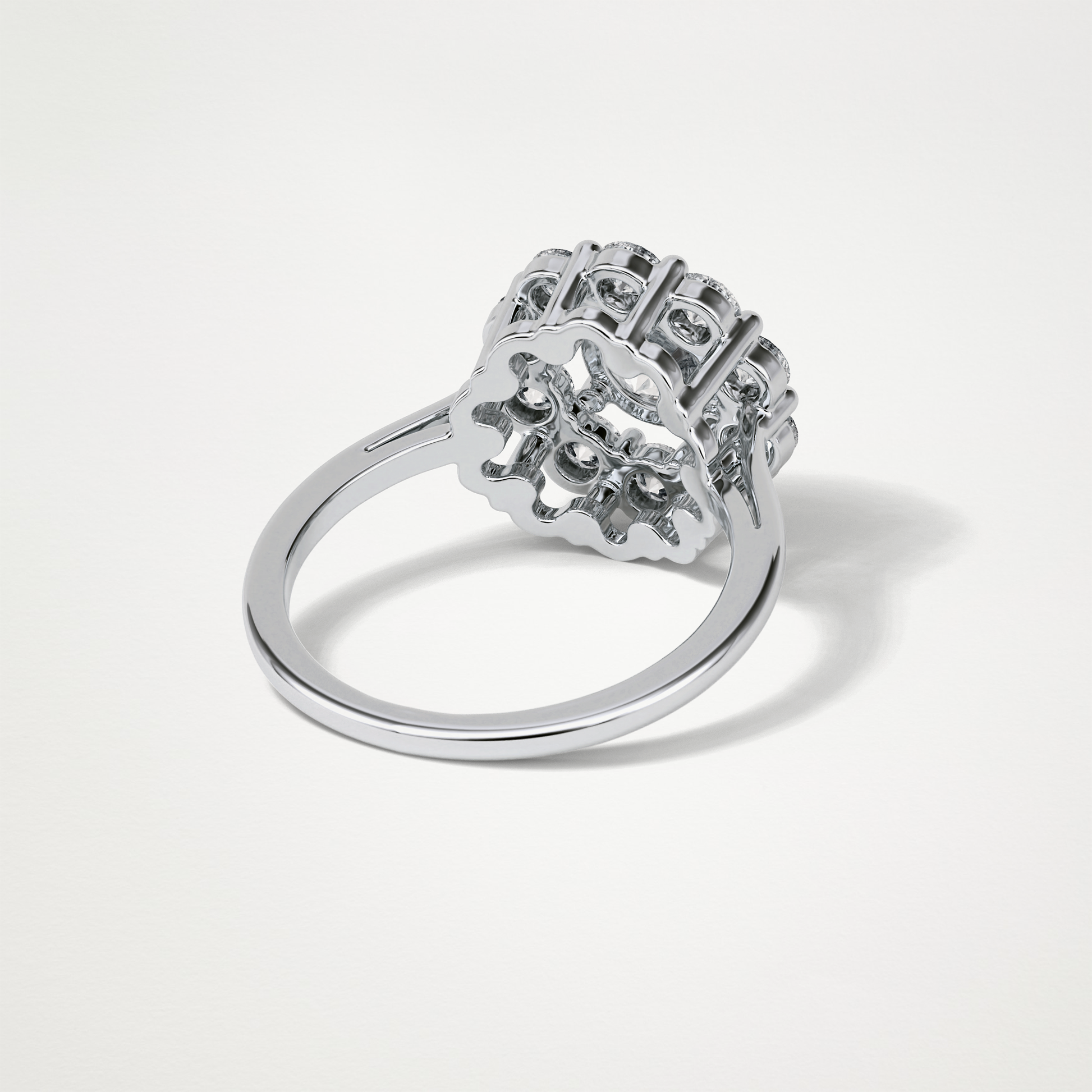 Round Halo Lab Grown Diamond Engagement Ring