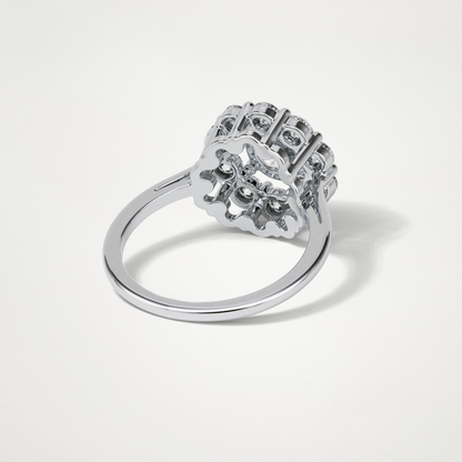 Round Halo Lab Grown Diamond Engagement Ring