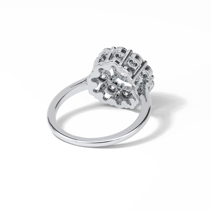 Round Halo Lab Grown Diamond Engagement Ring