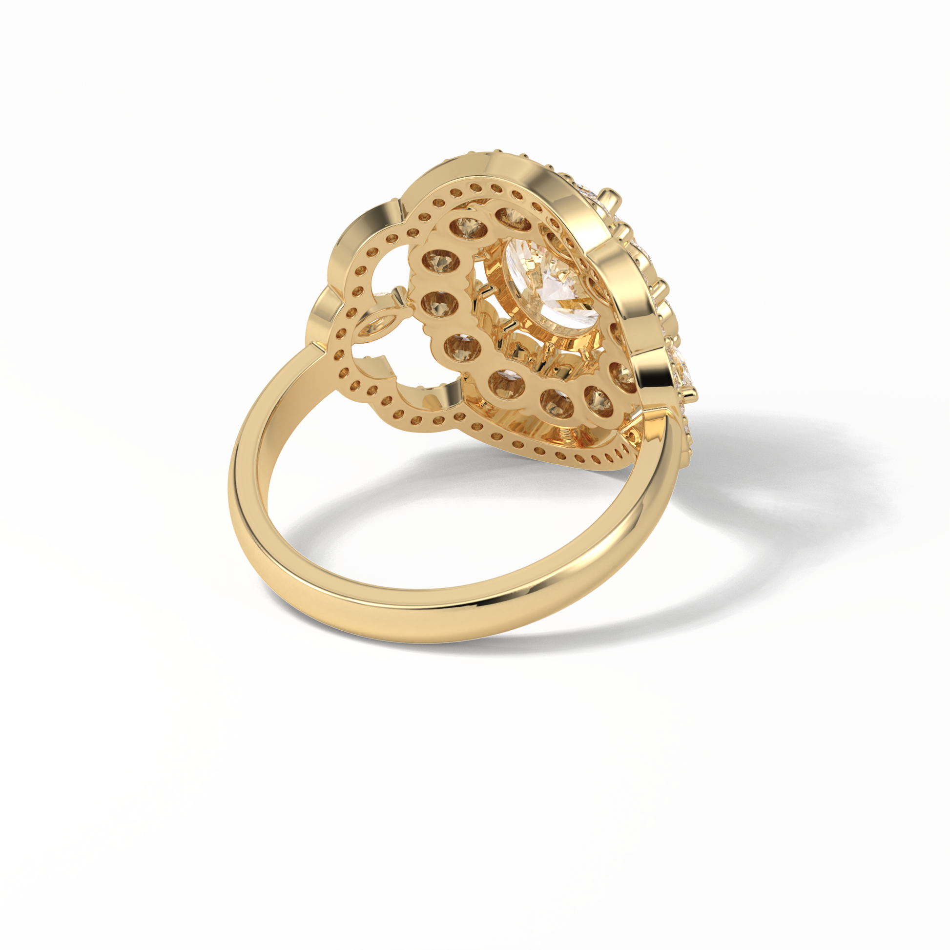 Oval Halo Lab Grown Diamond Engagement Ring