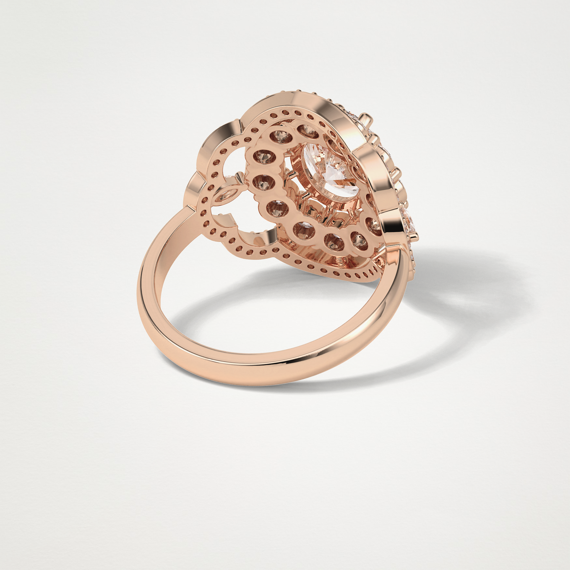 Oval Halo Lab Grown Diamond Engagement Ring