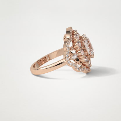 Oval Halo Lab Grown Diamond Engagement Ring